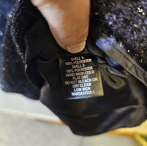 Mamteau  Navy Tweed Mini Dress - Picture 4 of 8